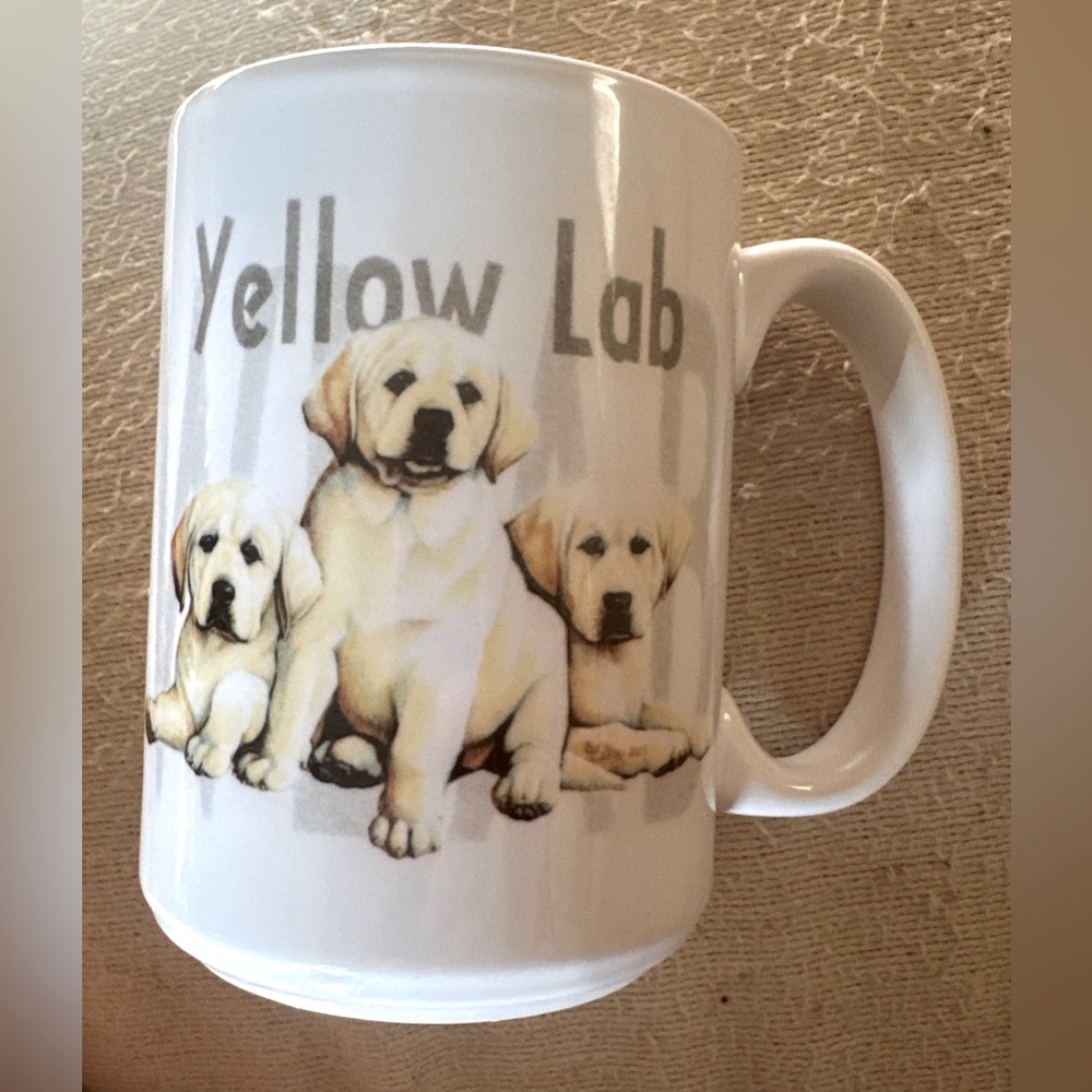 Yellow Labrador Retriever Dog Coffee Mug Yellow Lab Pup Mug Yellow Lab Lover Cup